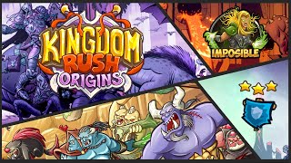 TODOS LOS NIVELES | CAMPAÑA |⭐⭐⭐| IMPOSIBLE - Kingdom Rush Origins 【Gameplay】