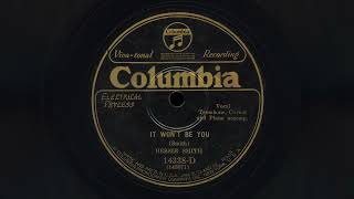 "It Won't Be You" - Bessie Smith (1928)