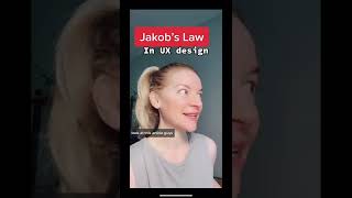 What's Jakob’s law in #uxdesign #shorts #uidesign #productdesign #webdesign UX design laws