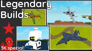 Legendary Plane Crazy Builds Part 2 (3K special)