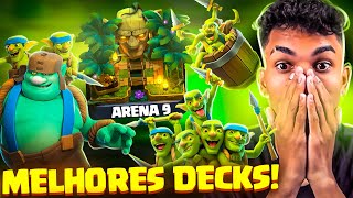 ESSES SÃO OS MELHORES DECKS PARA ARENA 9 (ARENA DA SELVA) NO CLASH ROYALE!