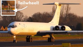 ILYUSHIN IL-62 Fantastic SUNSET LANDING great SOUND & Tailwheel Action