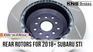 Rear Brake Rotors for 2018+ Subaru STI by Girodisc