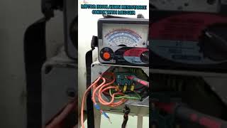 3 phase Motor insulation resistance check with Megger meter