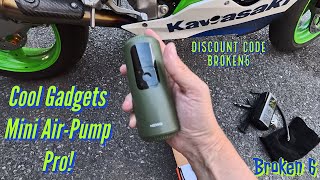 Cool Gadgets Mini Electric Air-Pump(Pro)! #motorcycle #review #motovlog #zx10r #motorbike #america