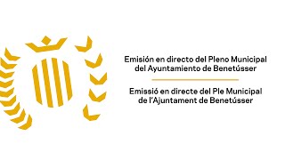 Ple ordinari Ajuntament de Benetússer 26 d'Octubre de 2023