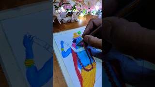 Sumedh Mallika as Radha Krishna drawing 😍♥️|| Radha Krishna Raas Drawing|| #shorts