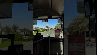 Middle East Country Qatar Road View in Public Bus #shorts #short #reels #youtubeshorts #dailyupdates