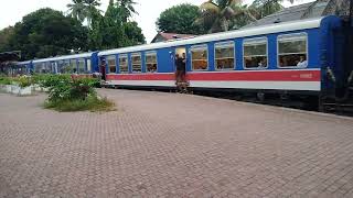 Podi Menike Express Train leaving to Kandy and Badulla, Sri Lanka