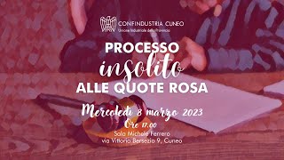 Processo insolito alle quote rosa