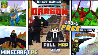 BEST HOW TO TRAIN YOUR DRAGON MAP IN MINECRAFT PE 1.19+ | HOW TO TRAIN YOUR DRAGON DLC | 2023 !