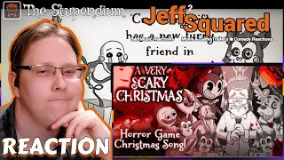 👀⭐A VERY SCARY CHRISTMAS | Horror Game Xmas Song! FNAF, Bendy, Baldi, | REACTION (The Stupendium)