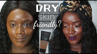 GIVEAWAY || closed || + Maybelline Fit Me Wear Test | Dry skin friendly? (Crystal Olisa)