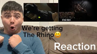 KRAVEN THE HUNTER – Official Red Band Trailer (HD) Reaction