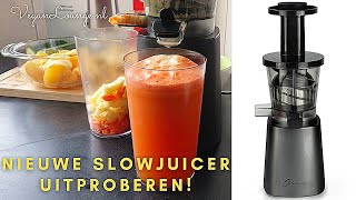 NIEUWE SLOWJUICER TESTEN EN GEZONDE SAPJES MAKEN 🍋🍍