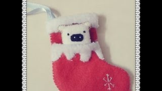 Christmas : How to make a kawaii Stocking Tutorial