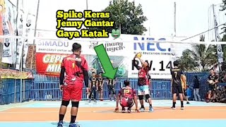 Spike keras keluar jaring jenny Gantar gibonet!!