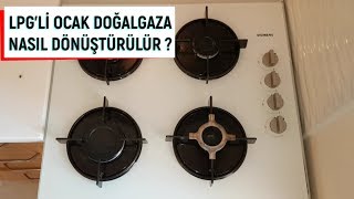 LPG Lİ OCAKLAR DOĞALGAZA NASIL DÖNÜŞTÜRÜLÜR ? (Siemens EO6C2PB11O ANKASTRE OCAK DÖNÜŞÜMÜ)