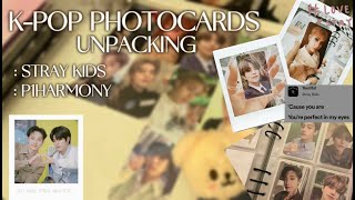 распаковка карт stray kids & p1harmony // k-pop photocards unpacking