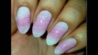 Easy Ombre Nail Stamp Design