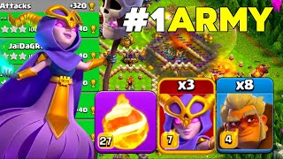 Unstoppable Power! TH16 Warden Fireball Super Witch Druid Crushes Legend League Attacks!