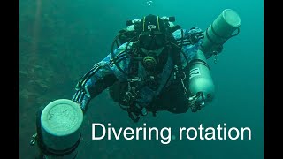 Open circuit Rotation after a 75m dive