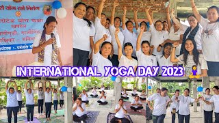 INTERNATIONAL YOGA DAY 2023 | FIRST VLOG | OM SHANTI