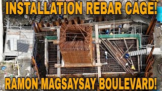 INSTALLATION REBAR CAGE NLEX CONNECTOR SECTION'2 RAMON MAGSAYSAY BOULEVARD UPDATE SEPT:22:2024