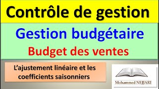 Budget des ventes : EXERCICE 4 __ Ajustement linéaire (MCO) & Coefficients saisonniers