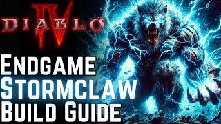 Diablo 4 - STORMCLAW Druid Build Guide! Power Slapping All Endgame Content // Season 3