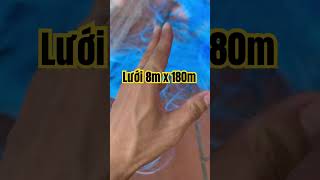 Lưới 8m x 180m phao ngón chân cái dường se trên dưới #luoidanhcaatrung #shorts