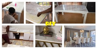 HOW I TRANFORMED MY DINING TABLE,TV STAND AND CONSOLE TABLE (DIY)#vivian