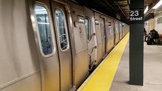 MTA NYCT: Queens bound M train departing 23 St with ESI