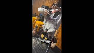 KingVon Brudda Duke listening to YNWMelly, KingVon, LilDurk with OBLOCK CRUE #lildurk #kingvon #ynw