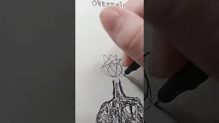 Drawing Mental Illness | Overthinking | #mentalhealth #overthinking #shorts