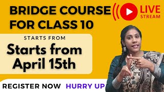 Live Basic course for class 10 | Bridge course | Science | Topper