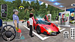 aula de condução 3D Lamborghini veneno car driving games simulator 3d crazy