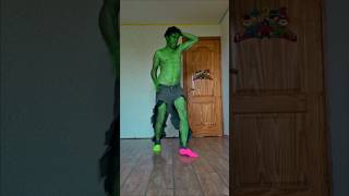 Hulk tries makeba dance #shuffle #shorts #fyp