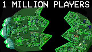 AMONG US, but with 1 MILLION PLAYERS on SKELD MAP