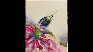 How To Do an Abstract Acrylic Butterfly swipe 2 of 2. I yike it!