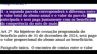 Decreto Federal dispõe sobre antecipação do abono anual devido aos segurados e dependentes do INSS