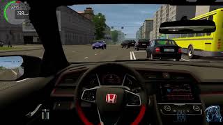 Honda Civic 2018 Driving Gameplay - City Car Driving