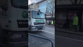 DAF LF Griffin construction truck on busy London road