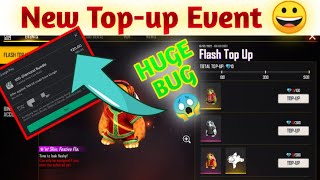 Free Fire New Top-up Event Huge Bug 😱 | Free Fire New Glitch Bug Today | Garena Free Fire