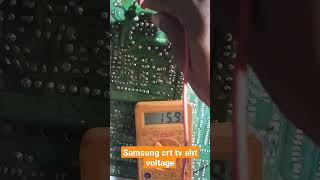 Samsung crt tv eht pin voltage