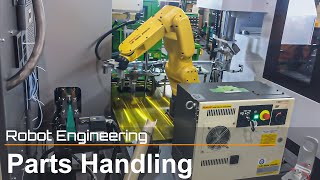 [TAKAMAZ ROBOT ENGINEERING] ロボット活用事例1  部品ハンドリング/Parts handling (Fanuc LR MATE 200iD)