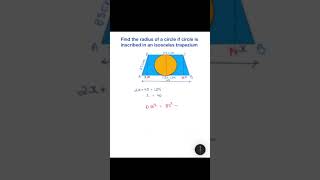 Unlock the secret of the inscribed circle in an isosceles trapezium! 📏🔍