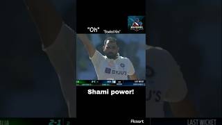 "Shami Destroys the Stumps with Unstoppable Delivery!"