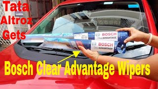 How to Upgrade & Install Bosch Clear Advantage Frameless Wipers in Tata Altroz #bosch #wipers