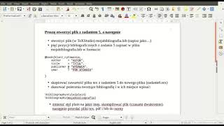 Bibliografia - BibTeX - Zadanie 6